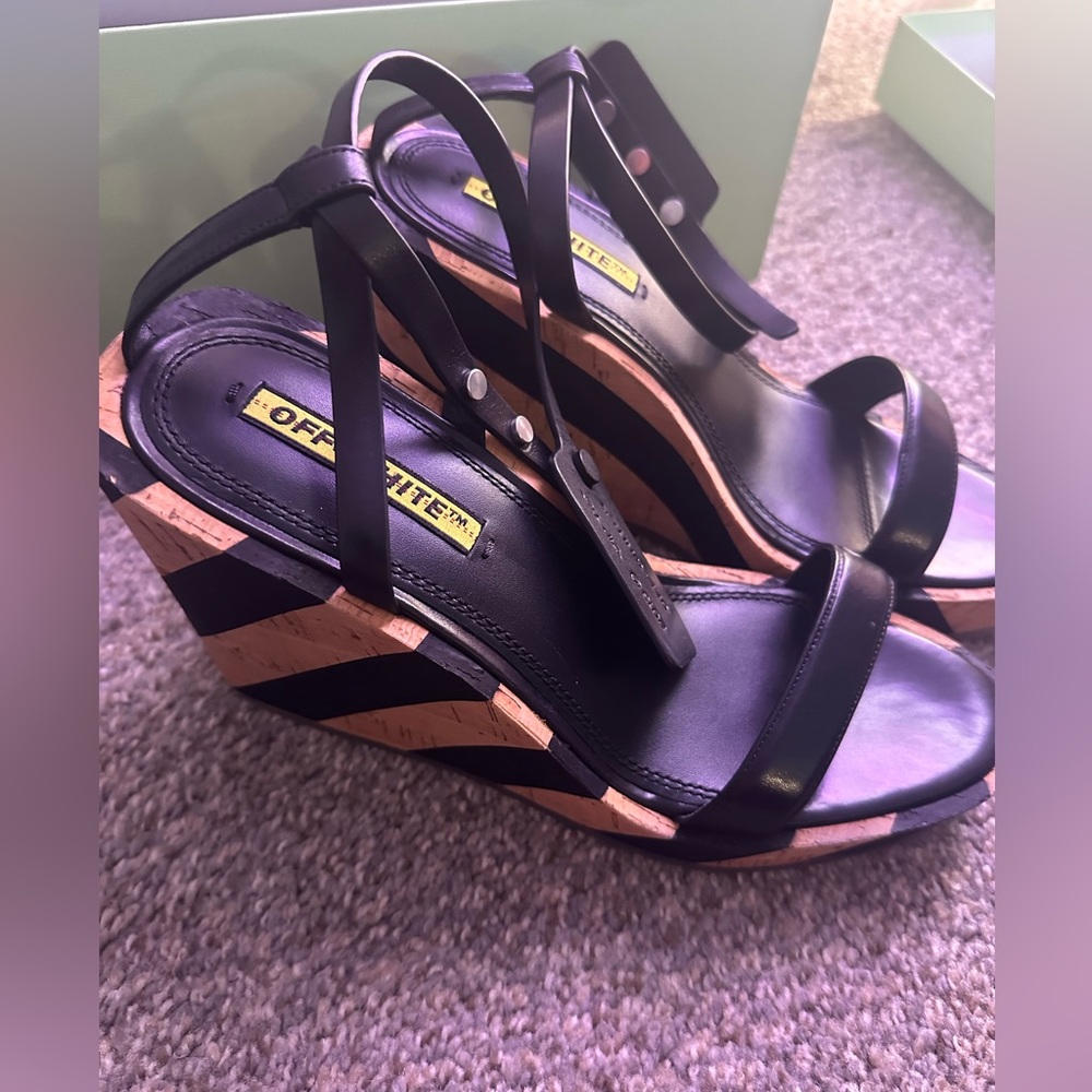 New in Box Off-White Wedges